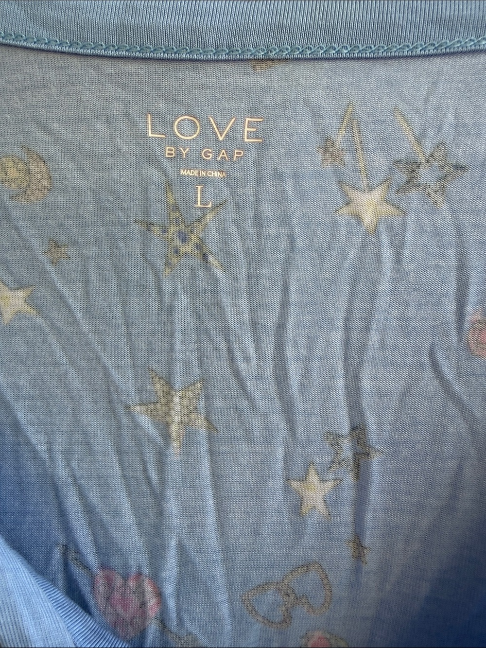 Women's Light Blue Star & Butterfly Pajama Set - Picture 2 of 8